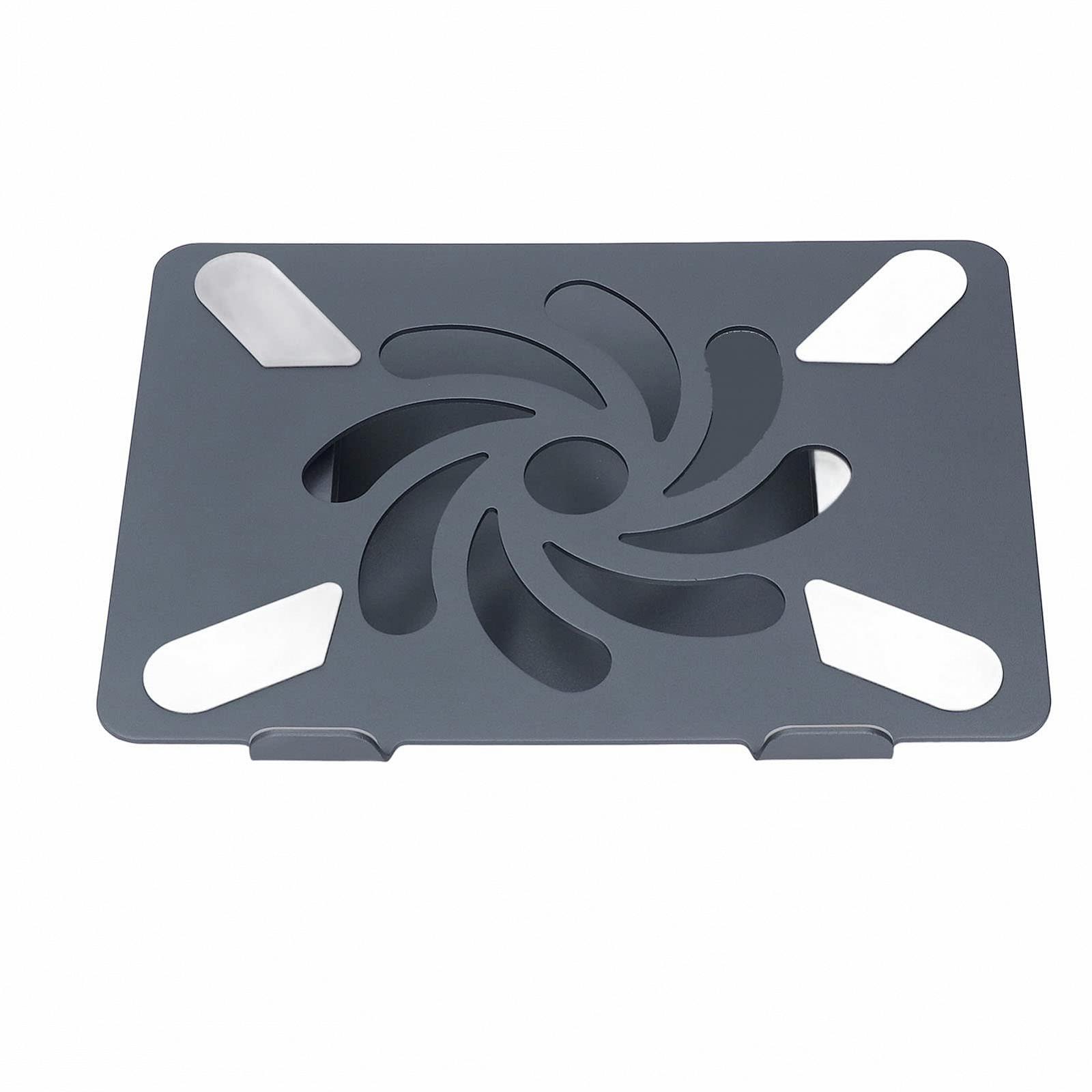 Підставка для ноутбука алюмінієвий сплав, регульована по висоті, складана, фото №3