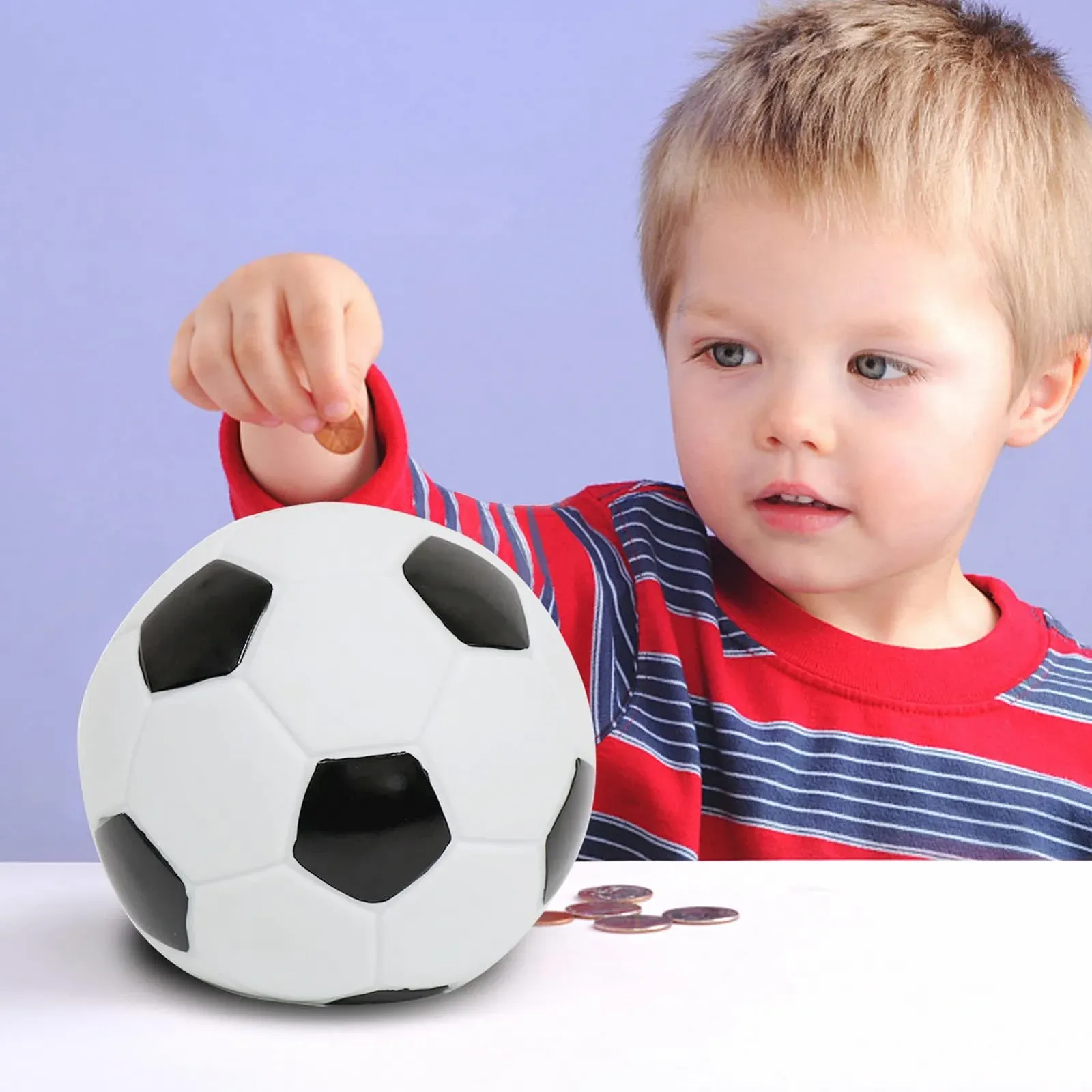 Скарбничка дитяча Футбольний м'яч емальована ударостійка Football, фото №5