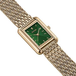 Часы наручные женские BURKER Olivia Квадратные Аналоговые Кварцевые Водонепроницаемые 3 ATM synthetic.ua - Фото 1