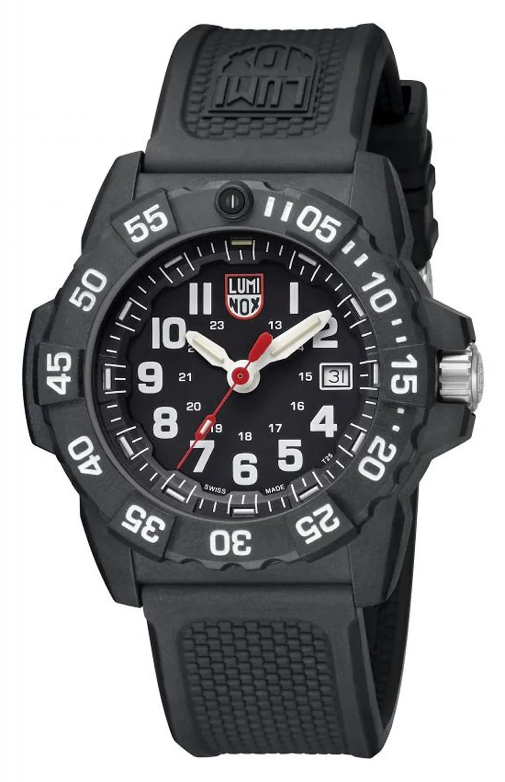 Часы Luminox Modern XS.3501.F Мужские Аналоговые Кварцевый Механизм Swiss Ремешок Резиновый, черный, фото №1 Часы Luminox Modern XS.3501.F Мужские Аналоговые Кварцевый Механизм Swiss Ремешок Резиновый, черный, фото №1