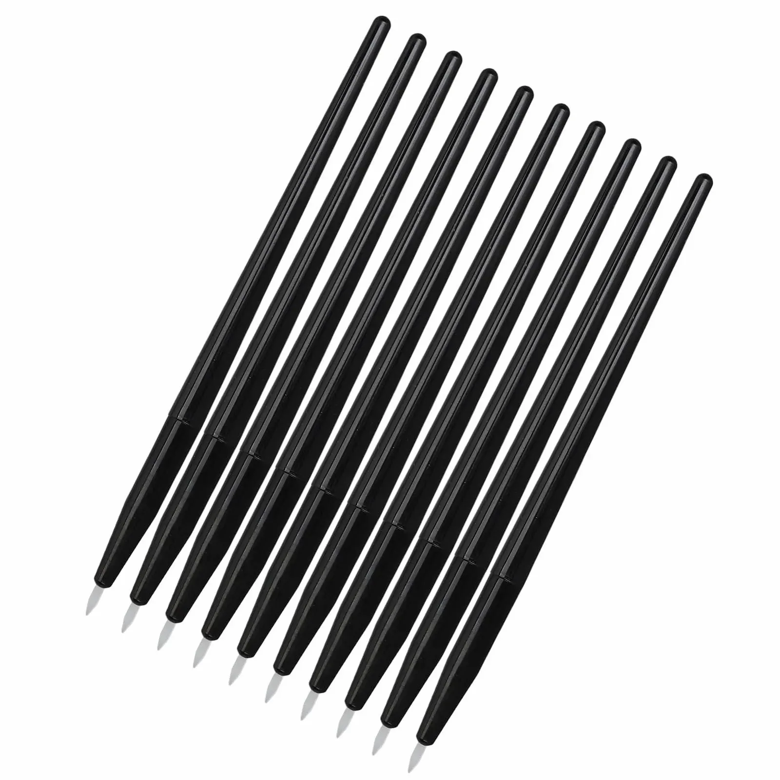 Пензлі Jauarta для підводки очей, 10 штук, силіконовий, фото №3