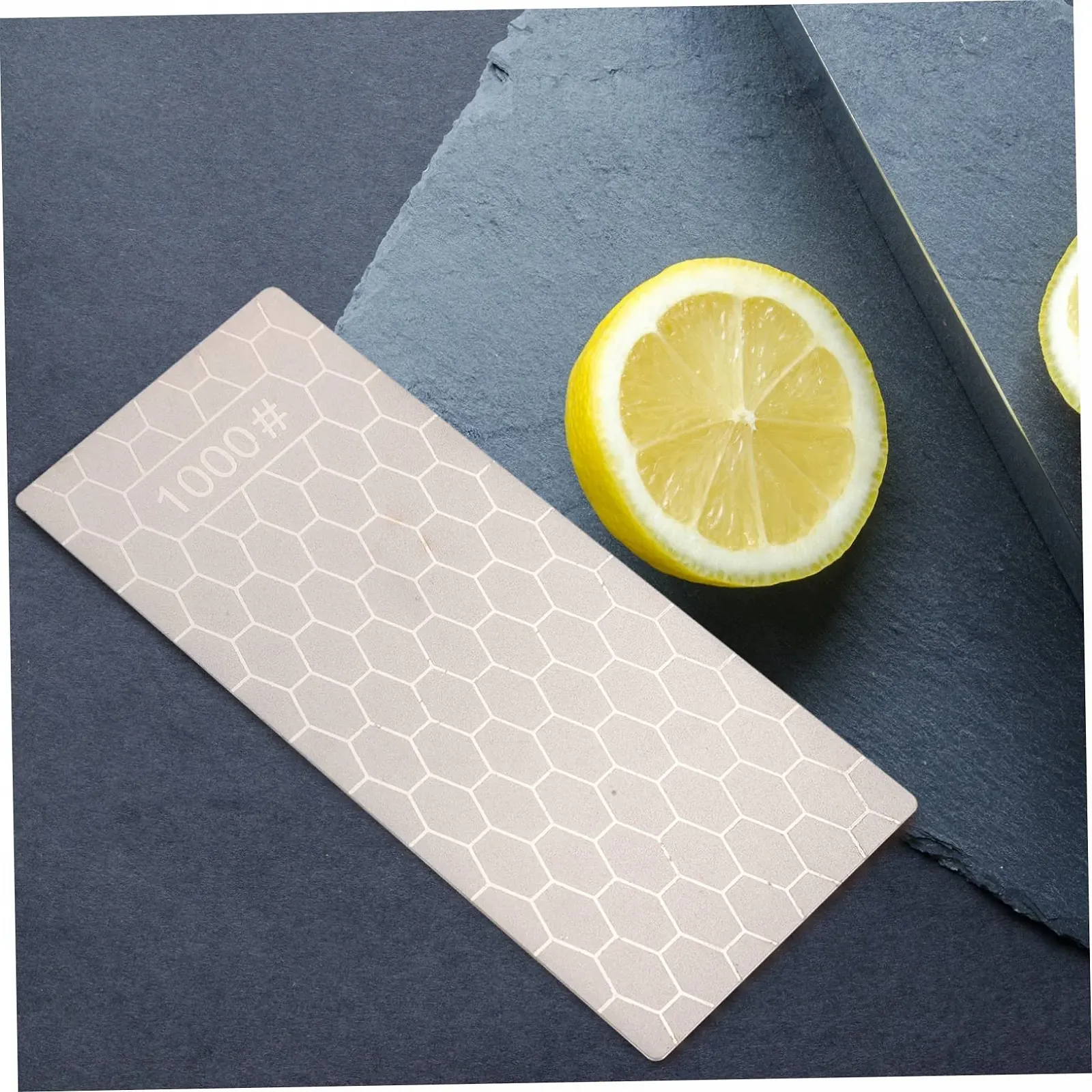 Точило для ножів портативна з нержавіючої сталі з стільниковою текстурою 1 шт., фото №4