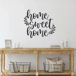 Наклейка на стіну GRAZDesign Home Sweet Home 34 x 30 см Чорний - Фото 1