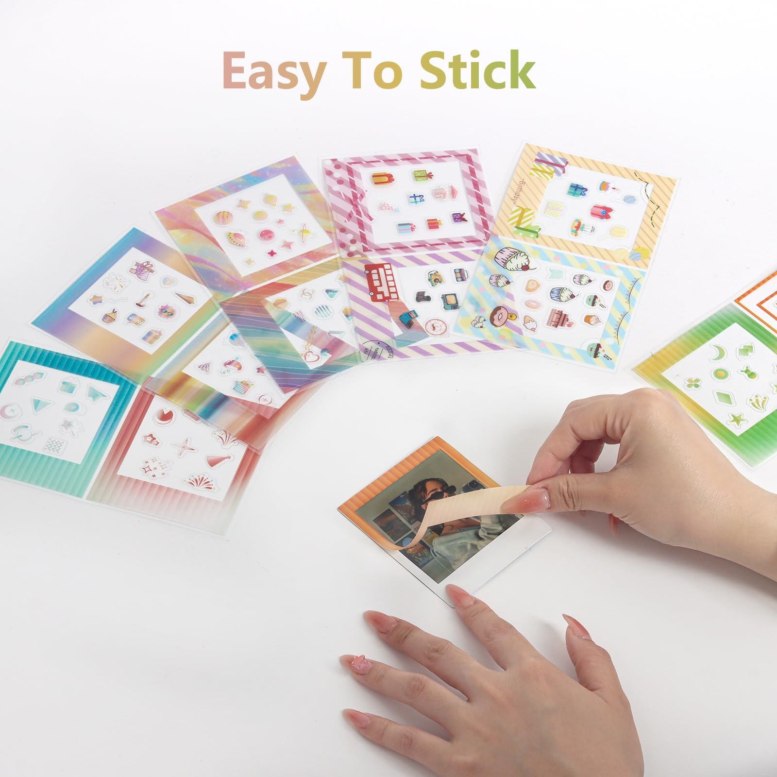 Наклейки 12 Square Foil Edge для Fujifilm Instax SQ40/SQ1/SQ6/SQ10/SQ20, фото №3