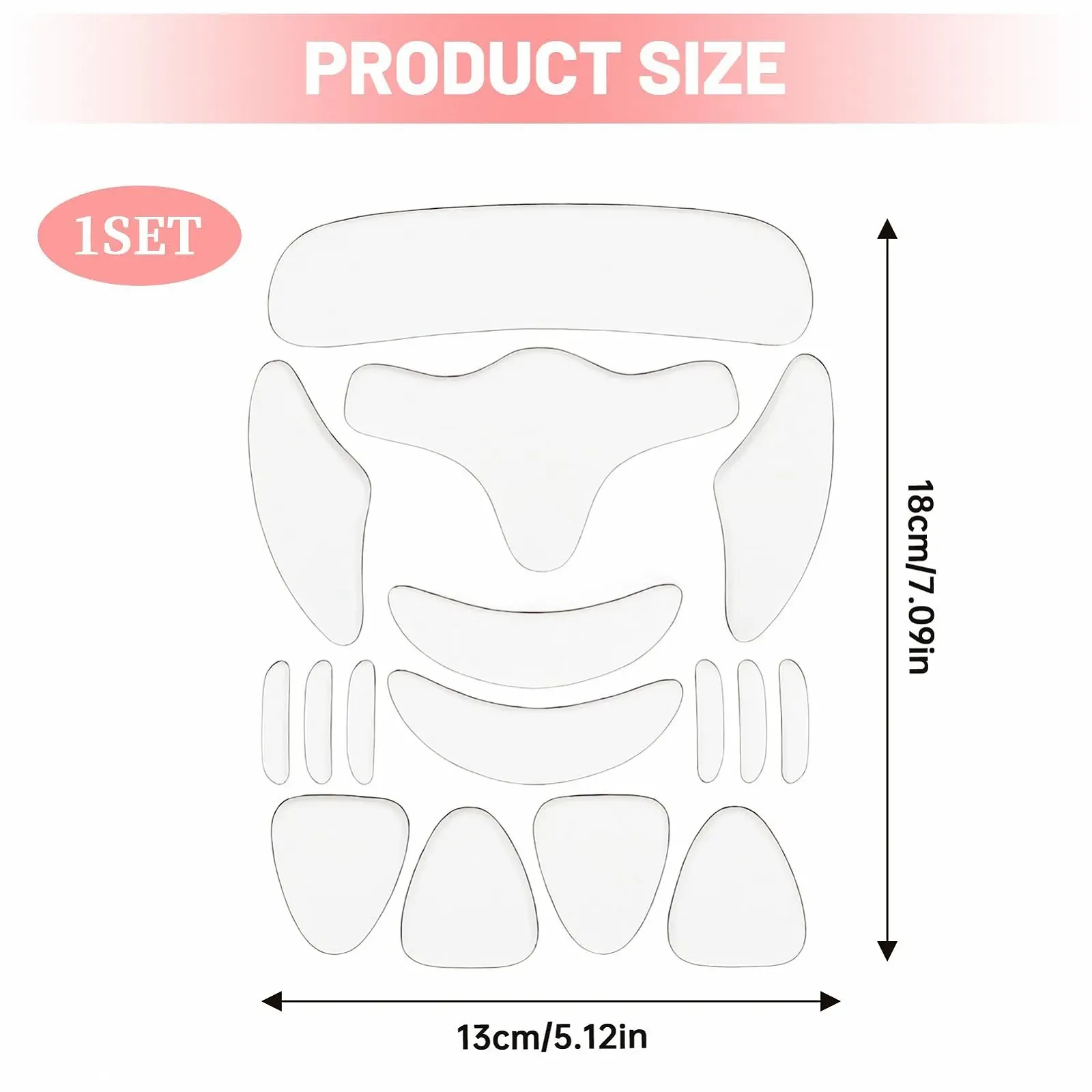 Силіконові пластирі від зморшок - Анти-зморшкові пластирі для обличчя та декольте (16 штук в упаковці), фото №2 Силіконові пластирі від зморшок - Анти-зморшкові пластирі для обличчя та декольте (16 штук в упаковці), фото №2