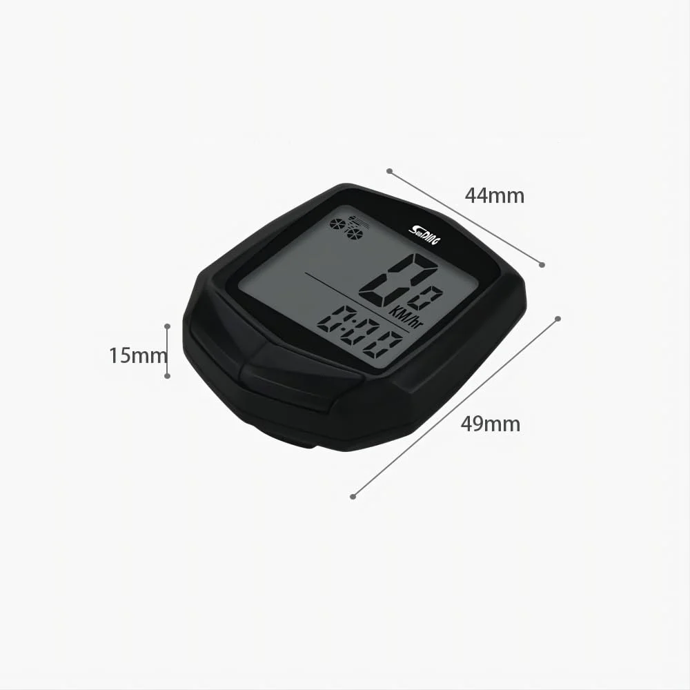 Велокомпьютер zalati Speedometer Stopwatch LCD Display Wired Sensor, фото №4