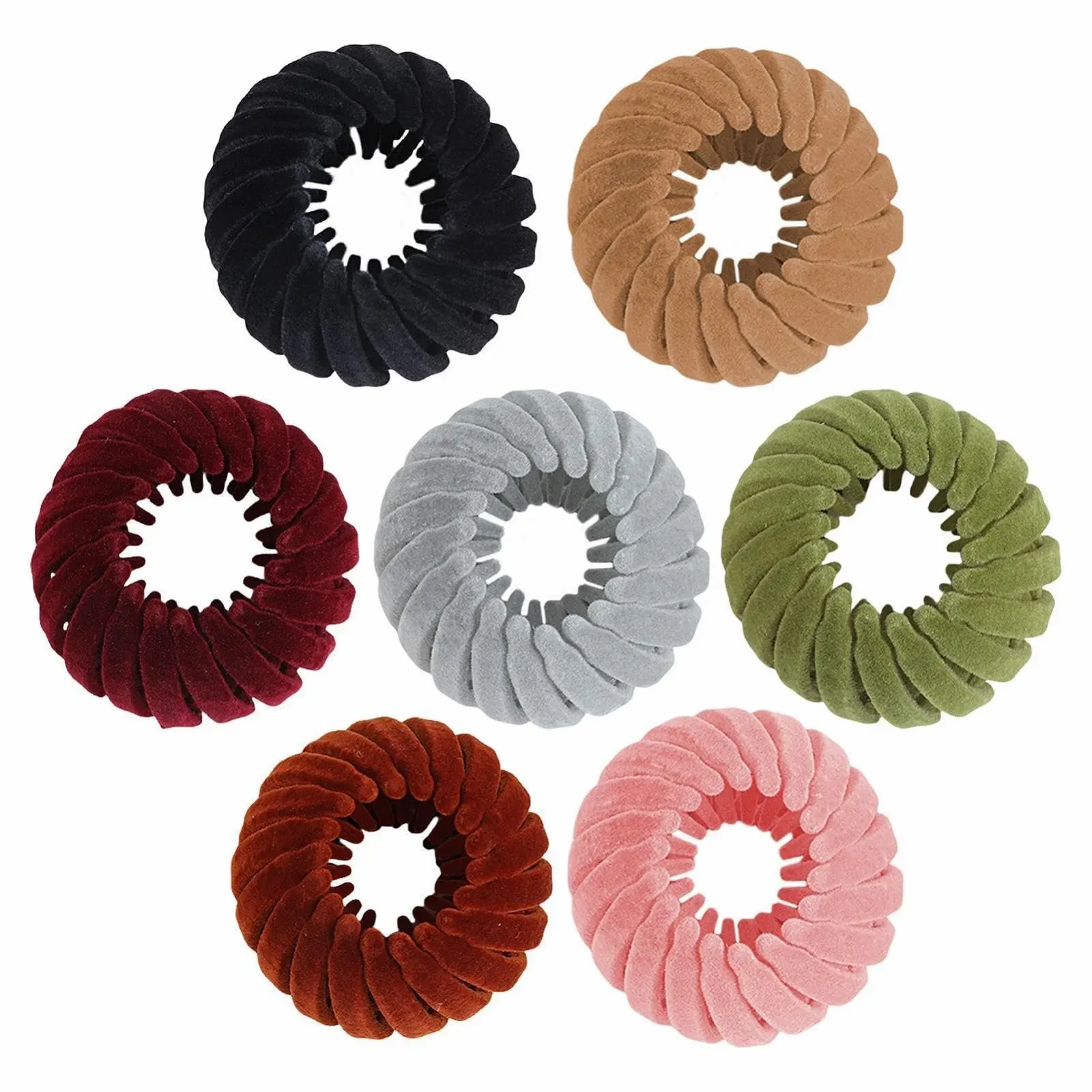 Заколка для волос Птичье гнездо, Шпилька для волос Птичье гнездо - 7 x Шпильки для волос, Расширяемый пучок для волос, Держатель для хвостика Птичье гнездо, Резинки, Аксессуары для волос, фото №1