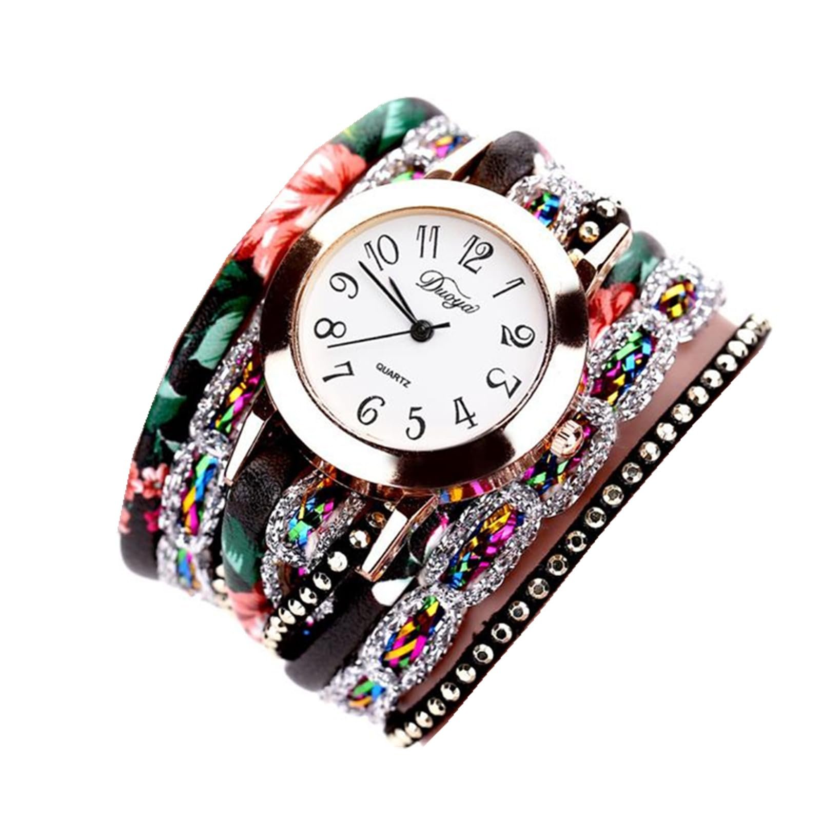 Жіночий аналоговий кварцовий годинник Generisch з шкіряним ремінцем, фото №1