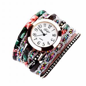 Женские аналоговые кварцевые часы Generisch с кожаным ремешком - Фото 1