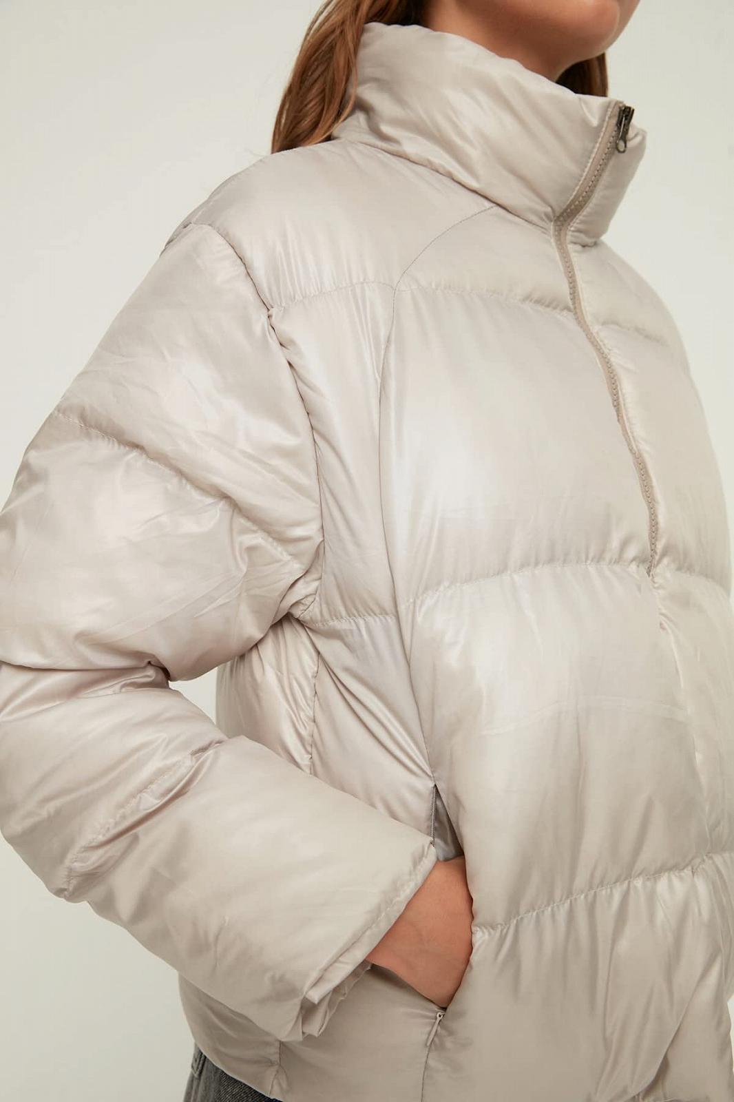 Пальто TRENDYOL Жіноче Кам'яне Зі спущеними плечима Об'ємне Надувне, фото №3 Пальто TRENDYOL Жіноче Кам'яне Зі спущеними плечима Об'ємне Надувне, фото №3