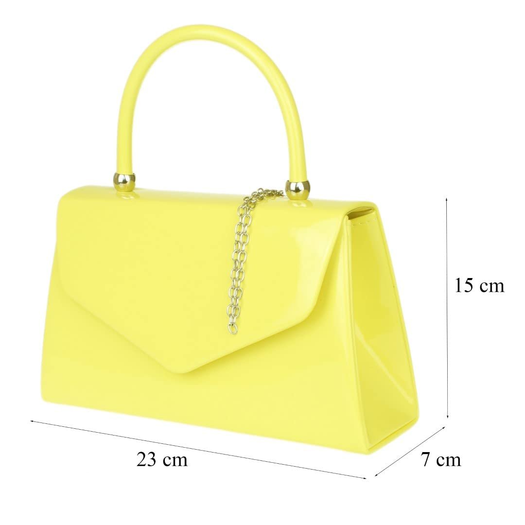 Клатч Girly Handbags лакированный, женский, маленький жесткий кейс, фото №1