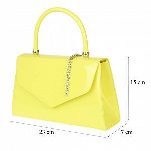 Клатч Girly Handbags лакированный, женский, маленький жесткий кейс - Фото 1