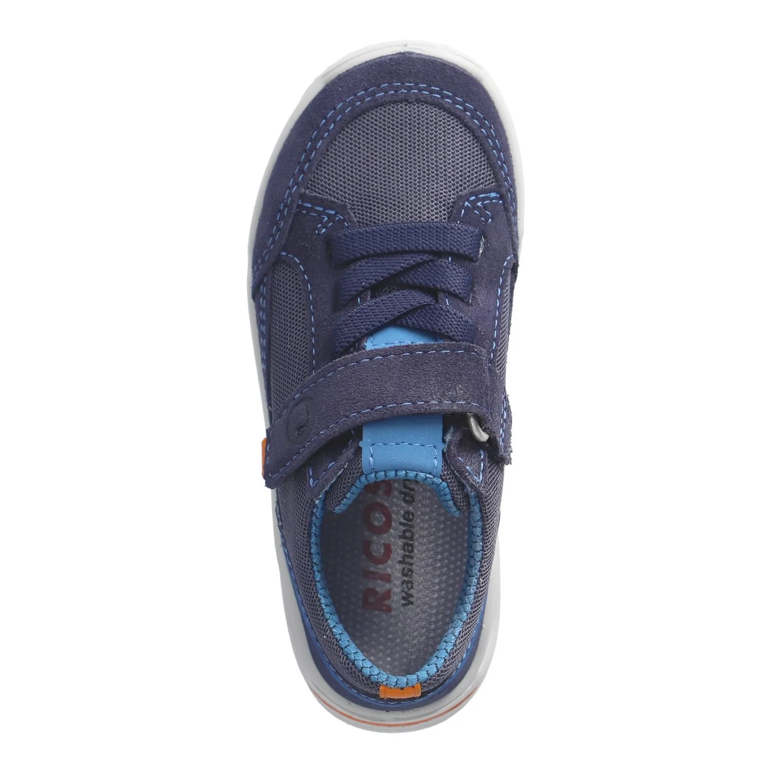 Кросівки на липучках RICOSTA EDDO для дівчаток та хлопчиків, дитячі низькі кросівки, ширина: середня, знімна устілка, фото №8