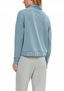 Женская толстовка comma, Сине-зеленый synthetic.ua - Фото 1