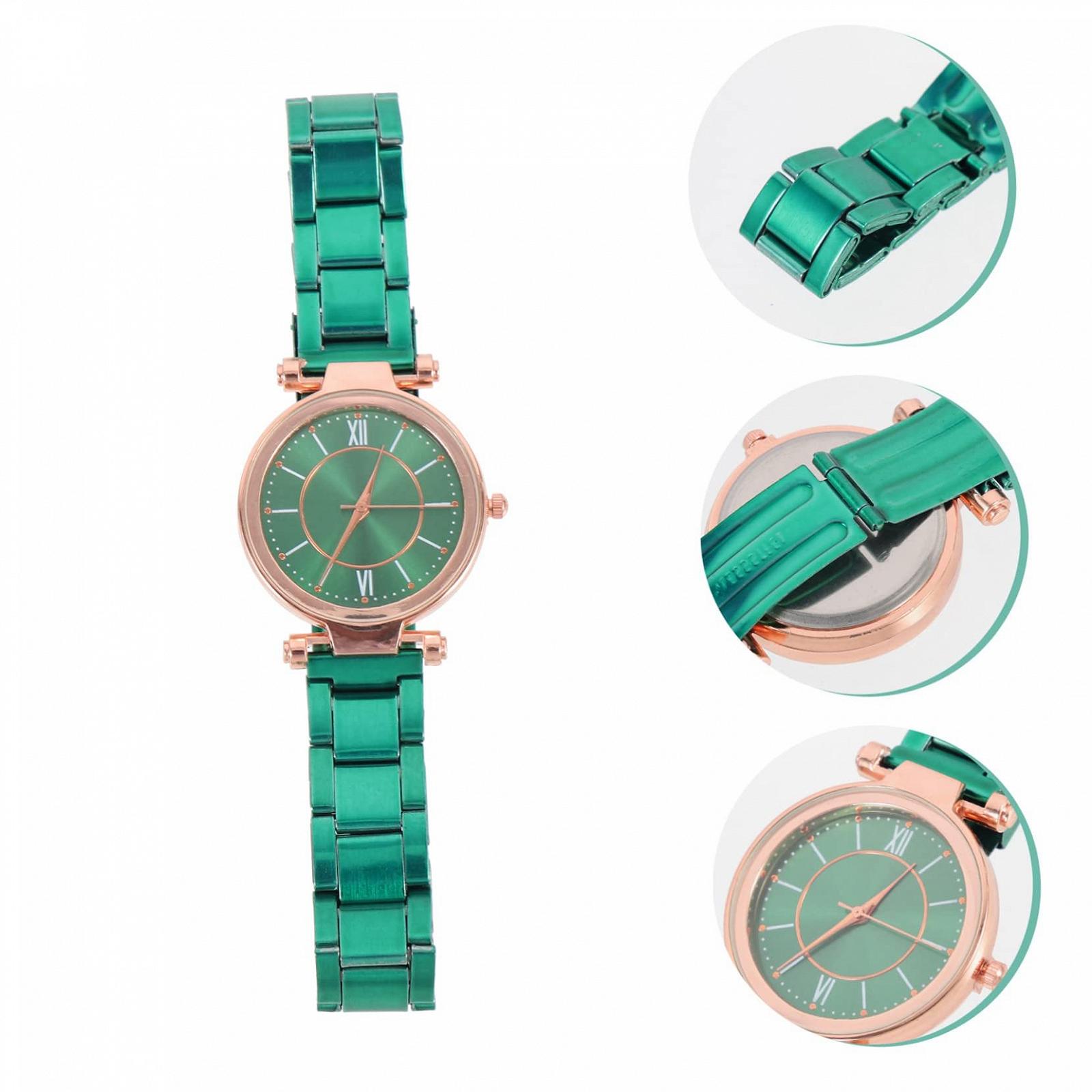 Healvian Годинник наручний для жінок, браслет з нержавіючої сталі, фото №7