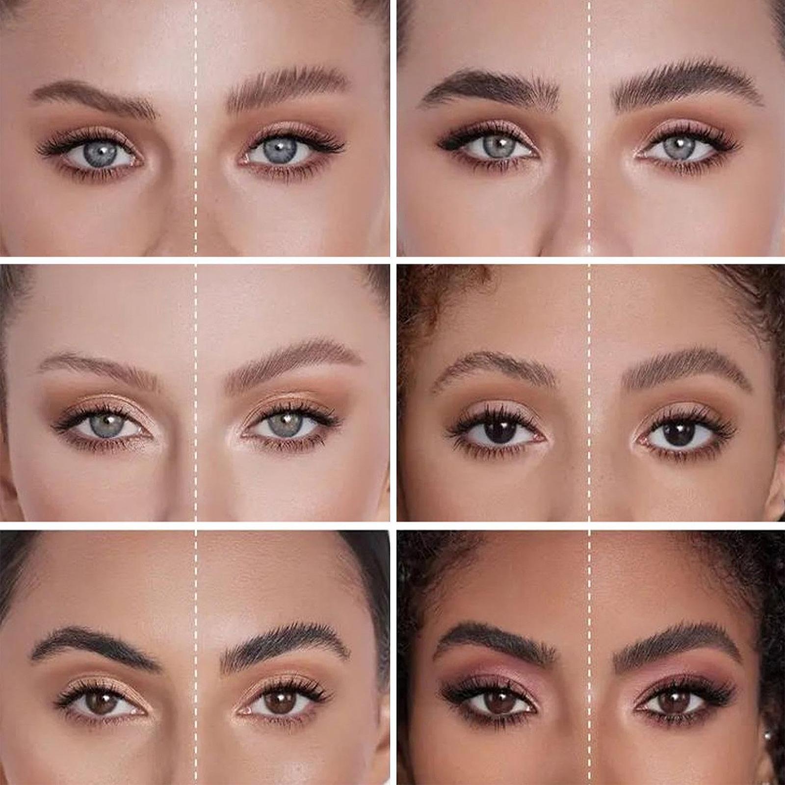 Гель для брів Прозорий Віск для брів для ефекту ламінування Водостійкий Довготривалий Макіяж для брів з пензлем (2 палички), фото №6