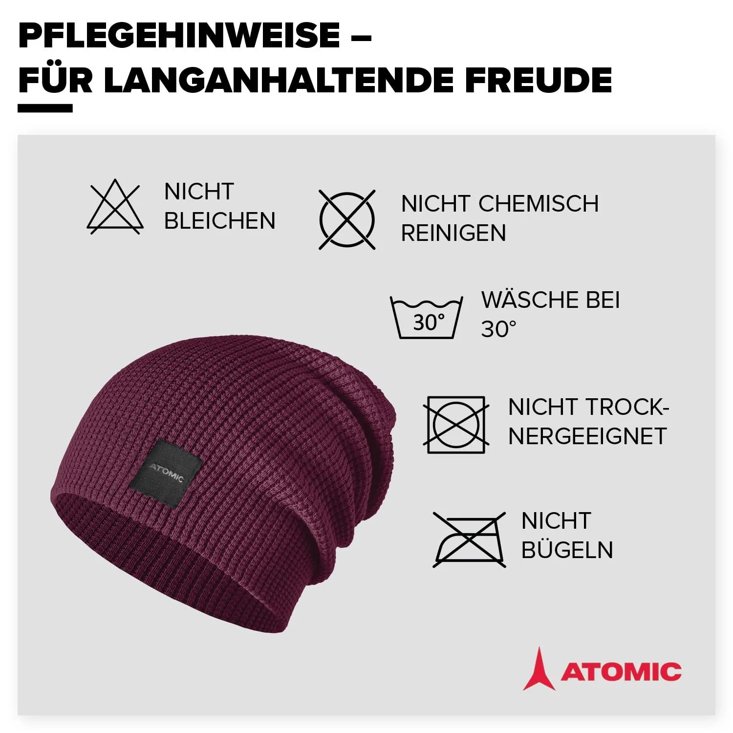 Шапка ATOMIC Unisex Alps Slouch Beanie, фото №4