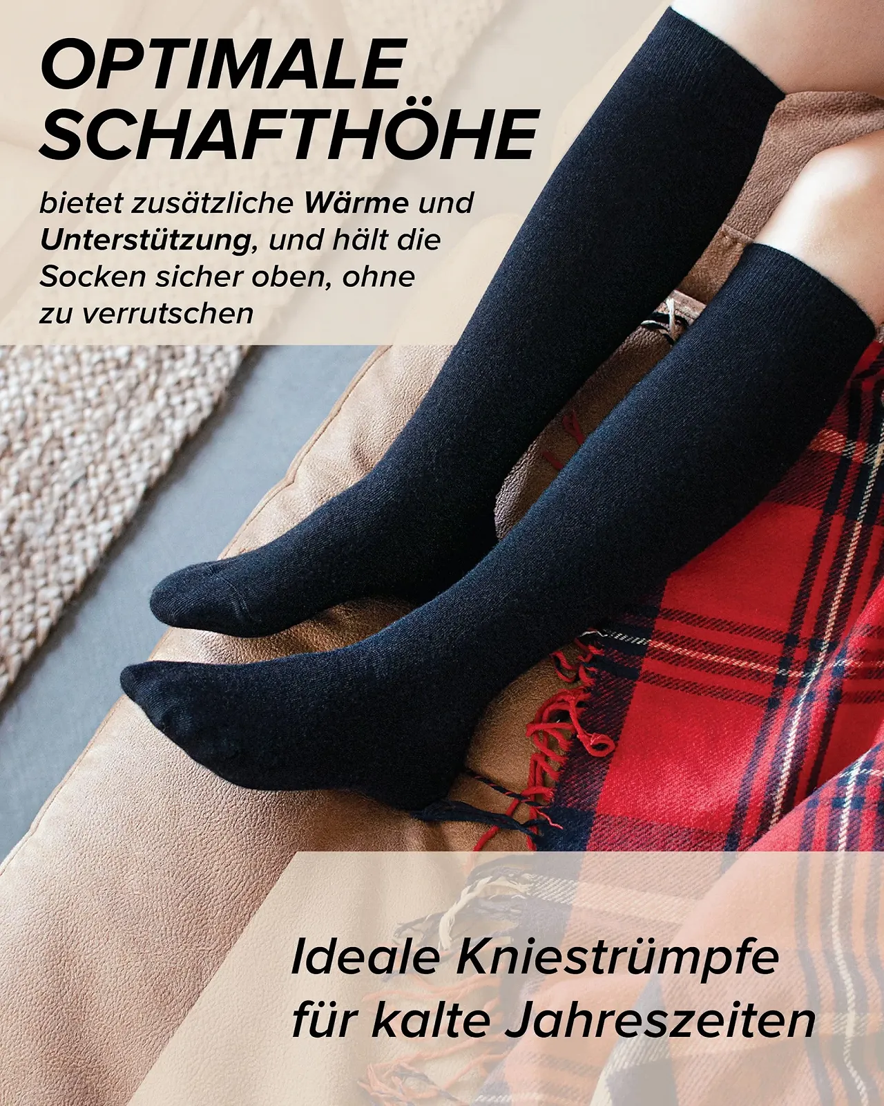 Женские носки vitsocks из 80% шерсти мериноса зимние теплые до колена, 35-38, 39-42, фото №5