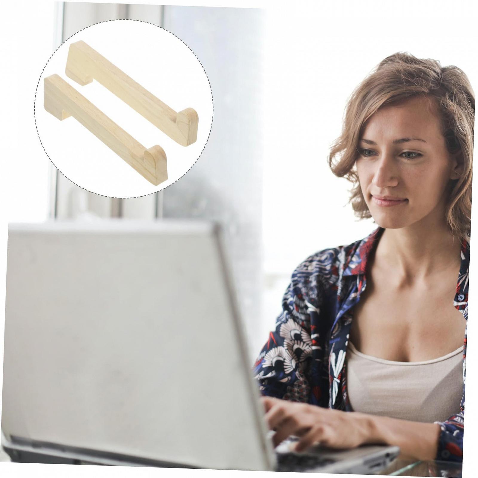 Подставка для ноутбука деревянная Toddmomy 2 шт., фото №4