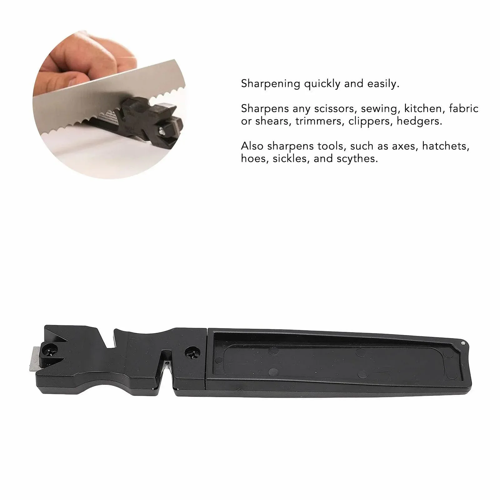 Кухонна Точило 4 in 1 З алмазним напиленням Протиковзка для ножиць та інструментів, фото №2 Кухонна Точило 4 in 1 З алмазним напиленням Протиковзка для ножиць та інструментів, фото №2