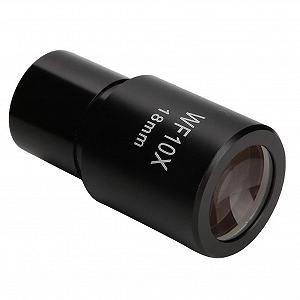 Окуляр WF10X 18 мм Широкоугольный окуляр с шкалой для лабораторного микроскопа, посадочный размер 23.2 мм - Фото 1