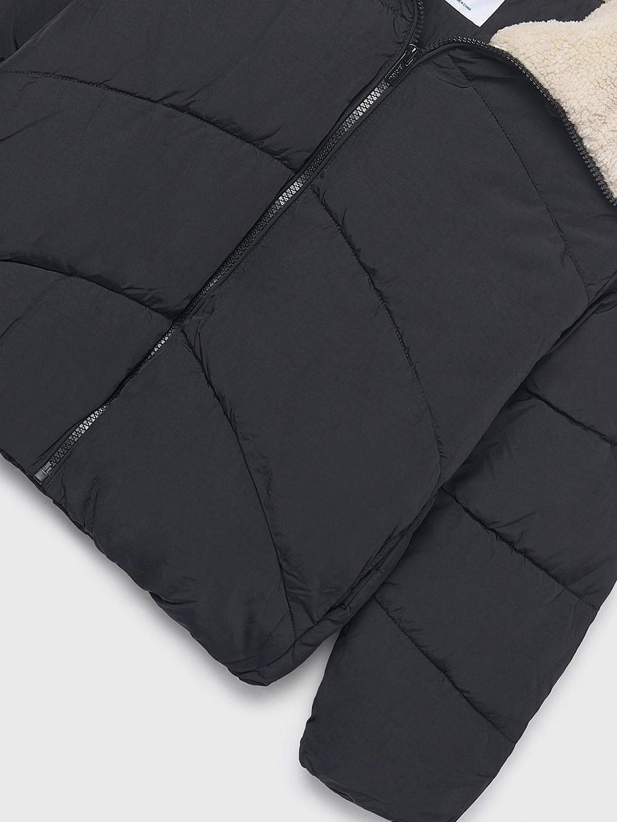 Куртка Mayoral з хутряним коміром для дівчинки Чорний, фото №3