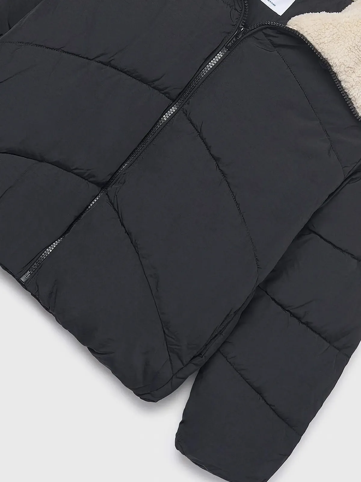 Куртка Mayoral з хутряним коміром для дівчинки Чорний, фото №3 Куртка Mayoral з хутряним коміром для дівчинки Чорний, фото №3