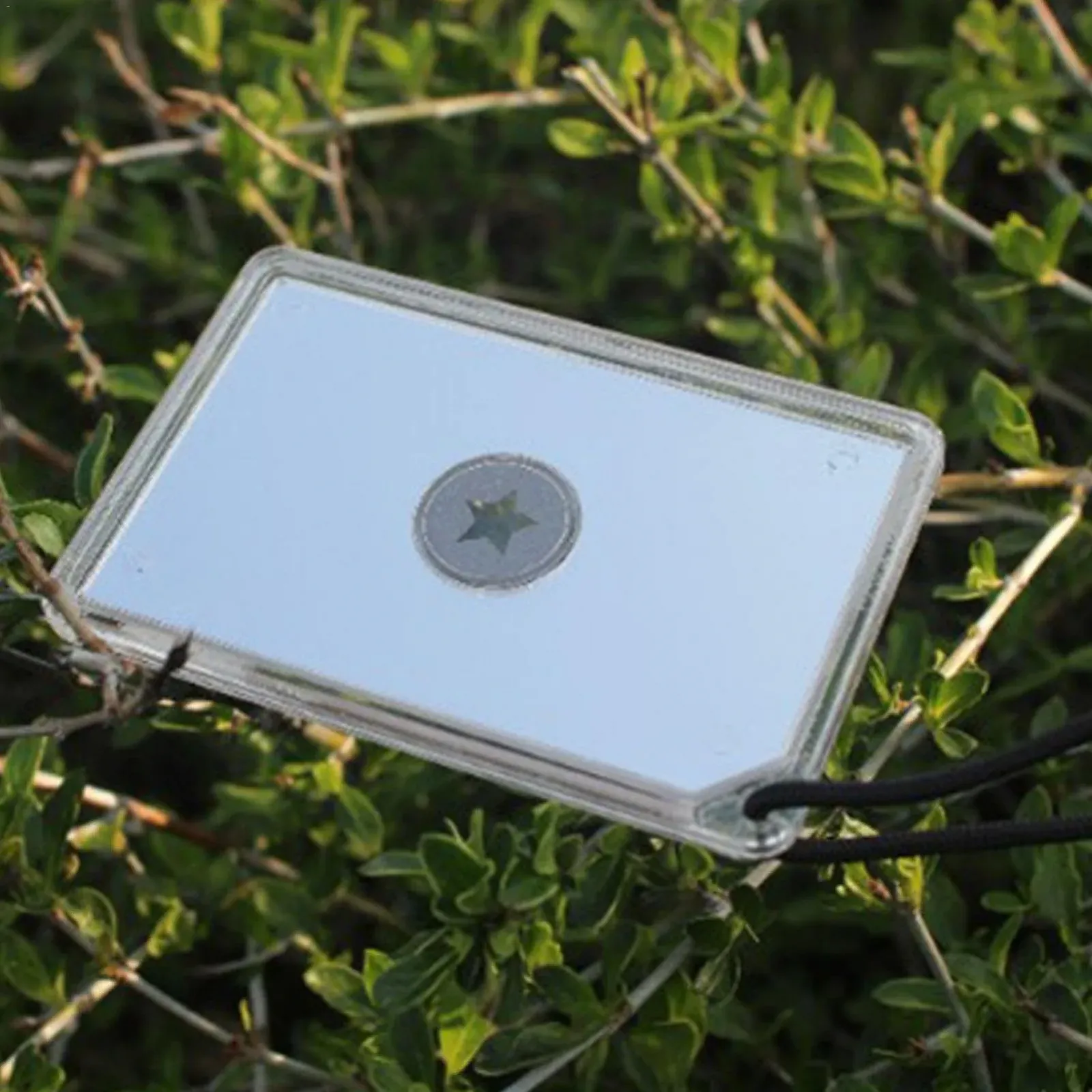 Зеркало сигнальное спасательное многофункциональное портативное для кемпинга акриловое, фото №7