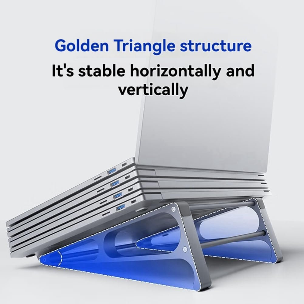 Вертикальная Подставка для ноутбука съемный алюминий 2-в-1 держатель для планшета подходит для устройств 10-17,4 Маленький размер, фото №4