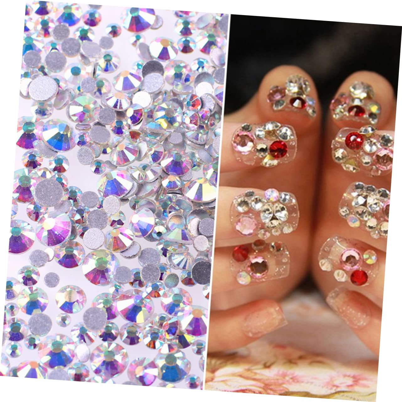 Стразы для ногтей круглые COHEALI 1440 шт. для украшения ногтей, искусства и DIY, фото №7 Стразы для ногтей круглые COHEALI 1440 шт. для украшения ногтей, искусства и DIY, фото №7