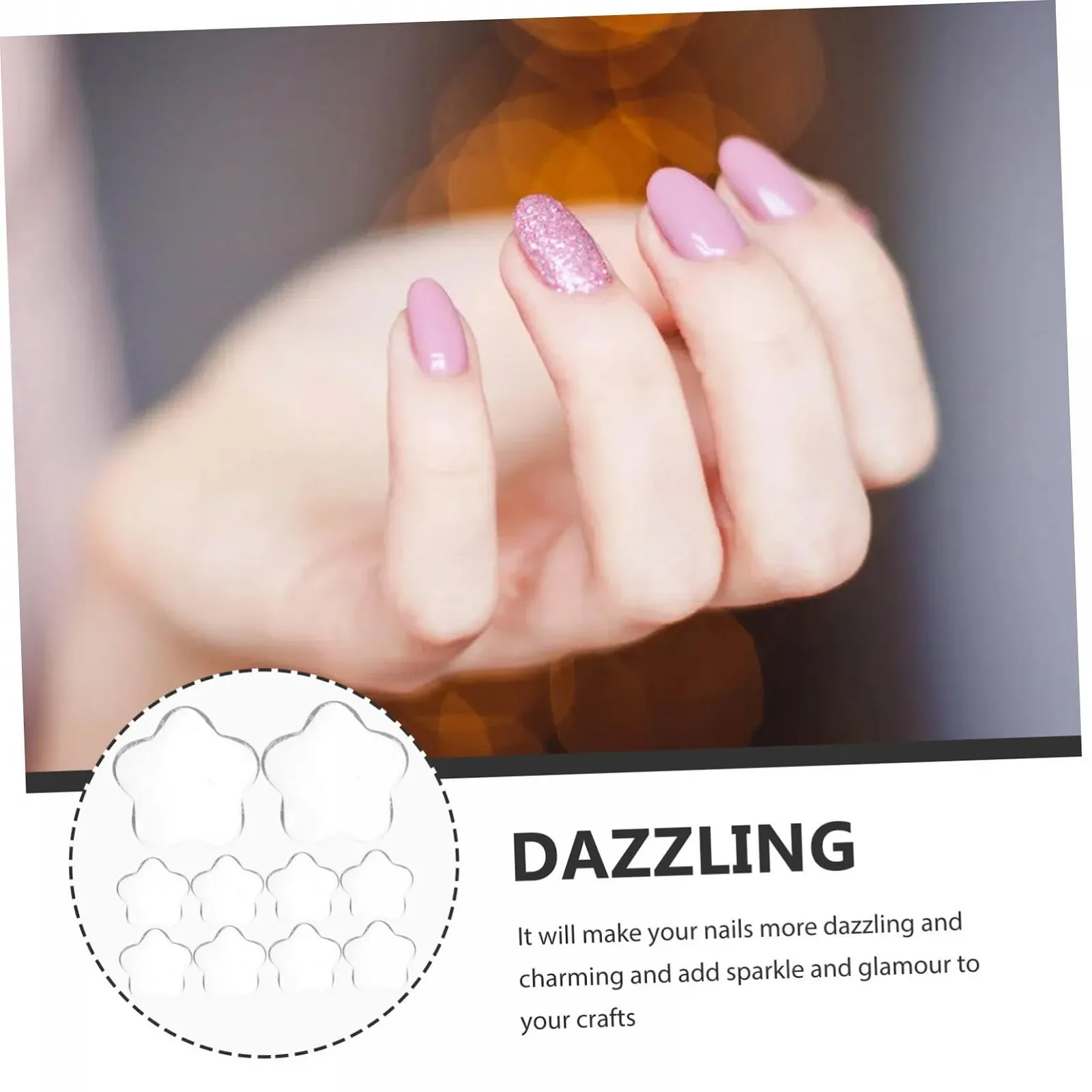 Шарми для нігтів зі скляних страз, фото №2