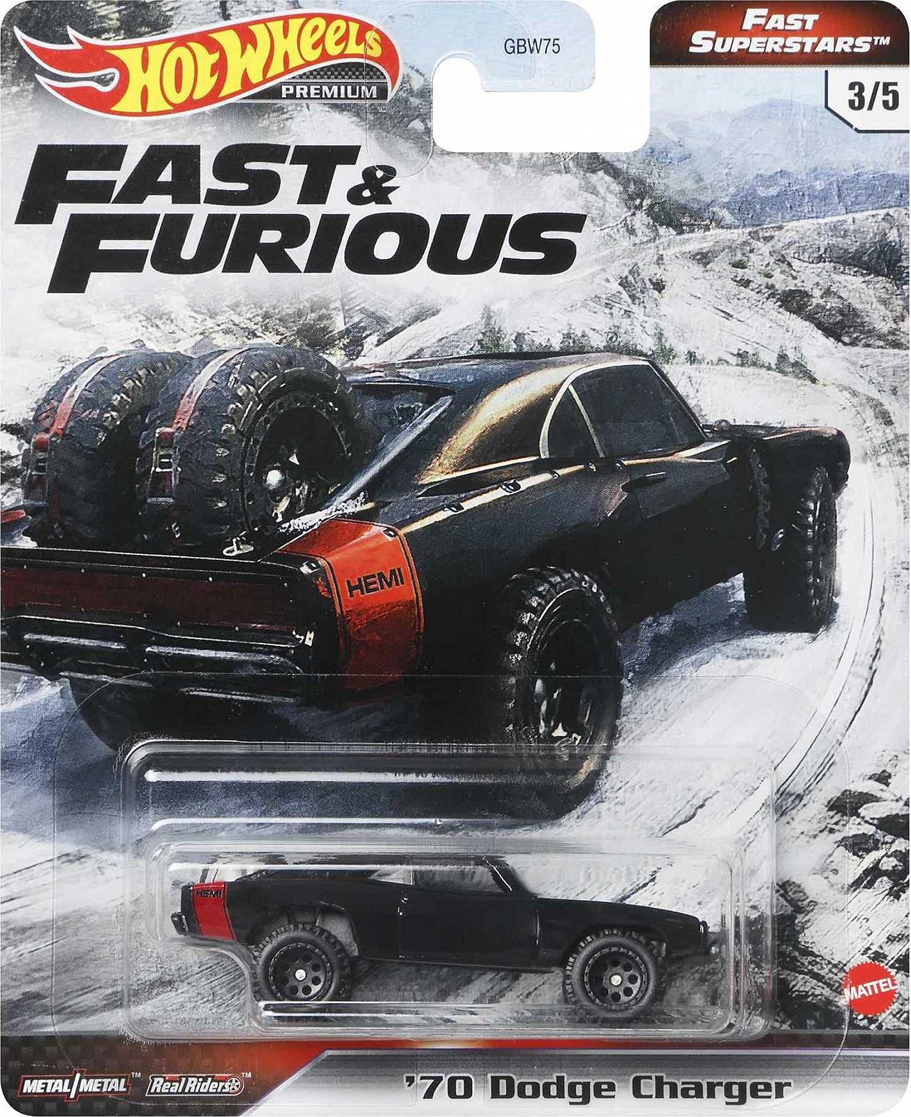 Игрушечная машинка Hot Wheels Fast & Furious 1970 Dodge Charger, фото №1