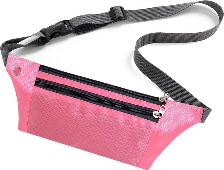Спортивная поясная сумка Xiamen с 3 карманами 31х11 см Pink 77250653, фото №1 Спортивная поясная сумка Xiamen с 3 карманами 31х11 см Pink 77250653, фото №1
