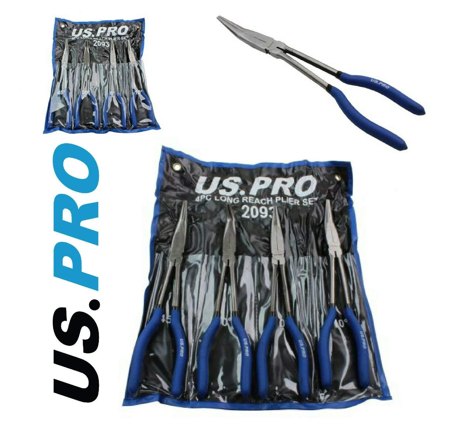 Длинногубцы DetonTsai 285 мм Набор 4 шт, фото №1 Длинногубцы DetonTsai 285 мм Набор 4 шт, фото №1