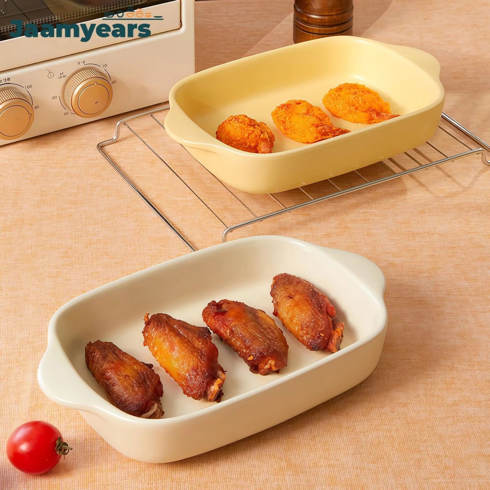 Форма для запікання прямокутна керамічна для лазаньї 500 мл з ручками, фото №6