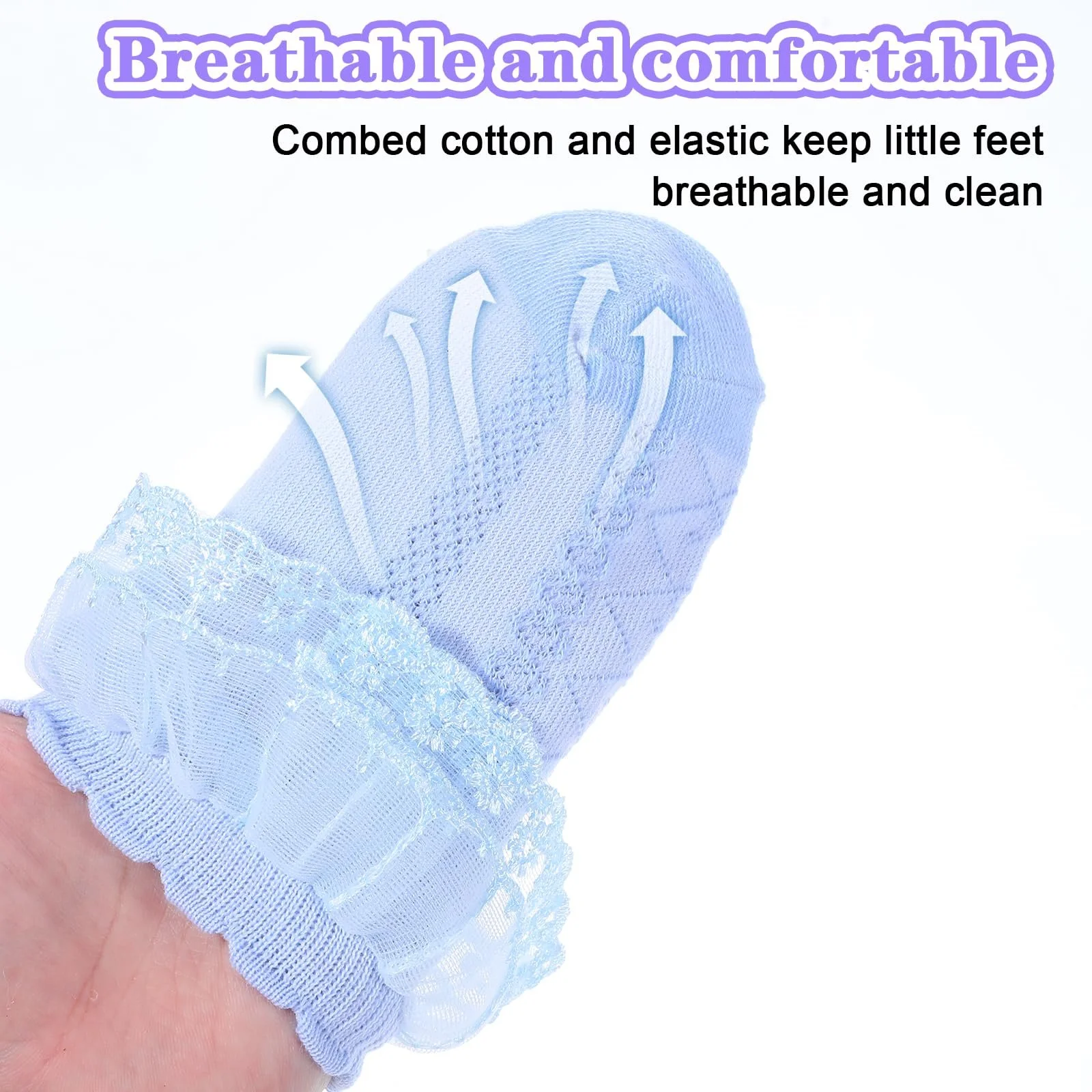 Шкарпетки з рюшами Princess Lolita, 6 пар, фото №4