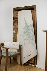 Одеяло David Fussenegger Mistletoe / with Love Raw White 200 x 140 см synthetic.ua - Фото 1