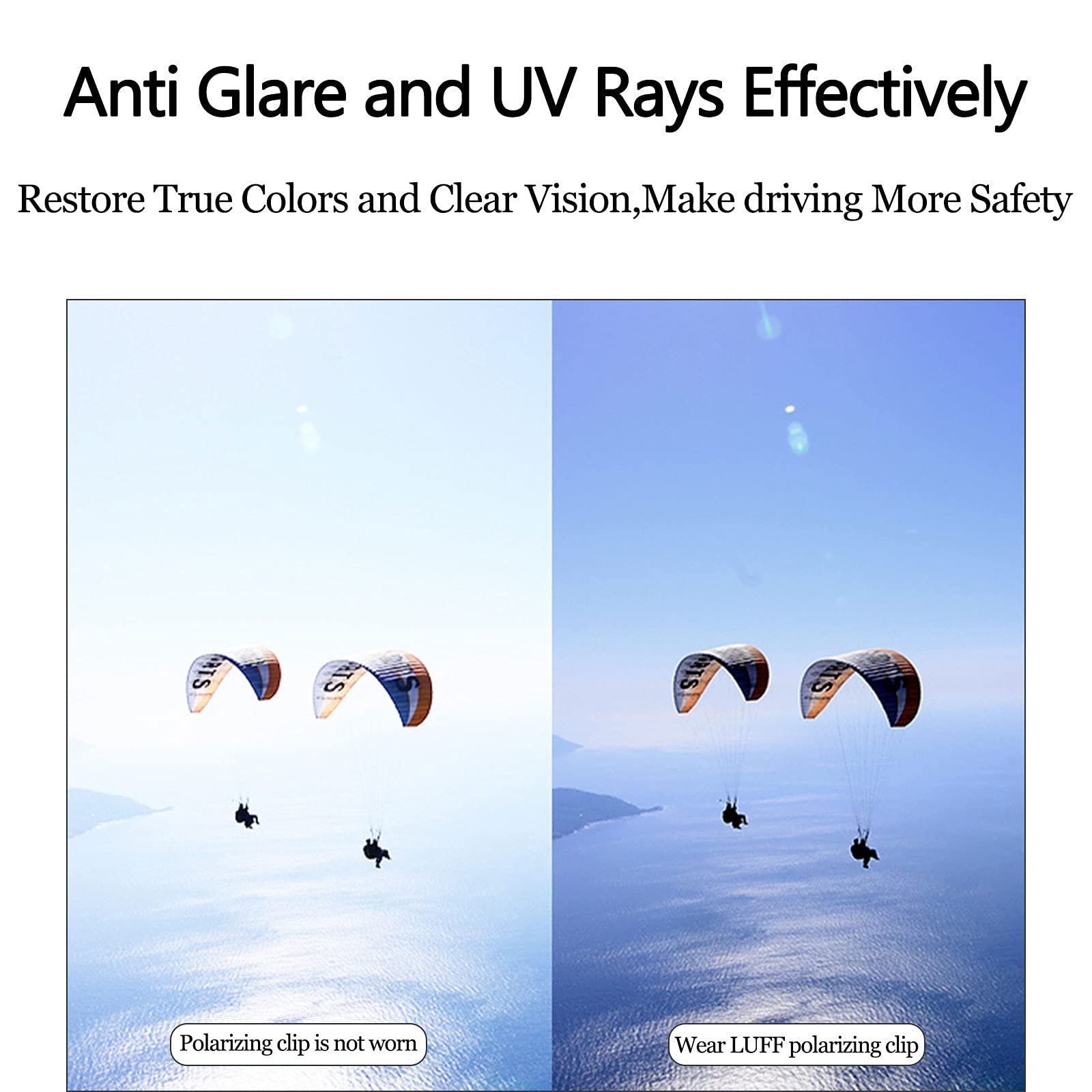 Накладні окуляри LUFF Reversible Polarised, жіночі сонцезахисні окуляри cat eye, фото №5