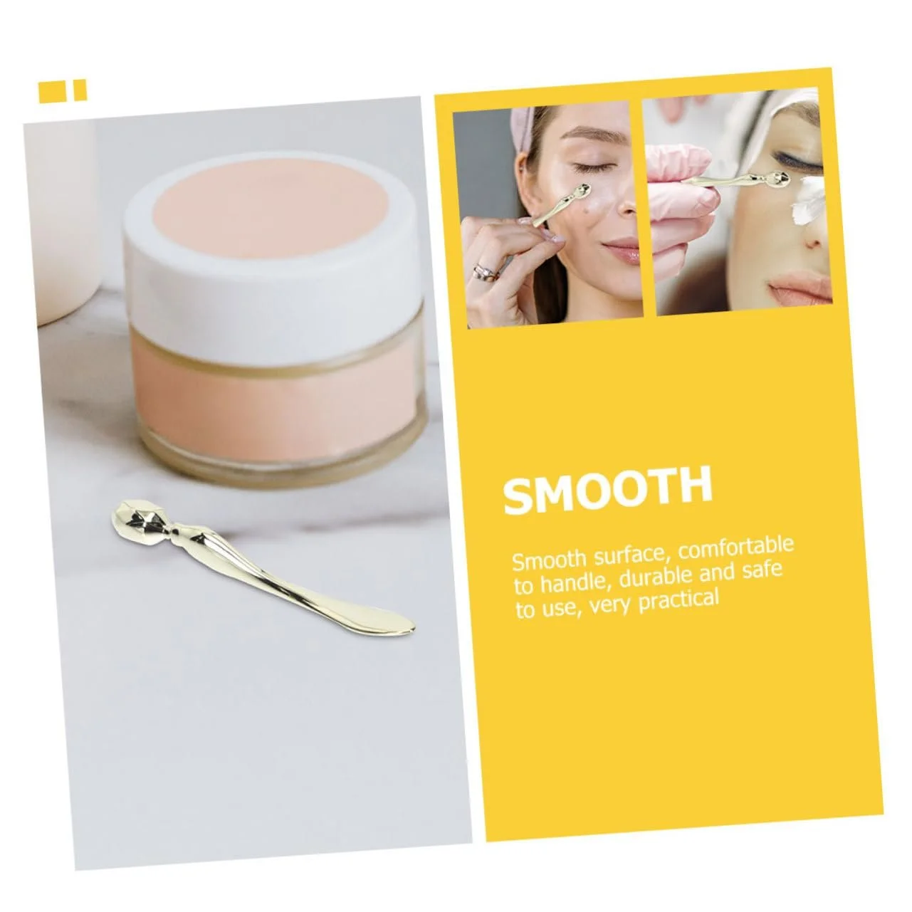 Аппликаторы для макияжа глаз Beaupretty, ромбовидные металлические ложки для нанесения крема., фото №5