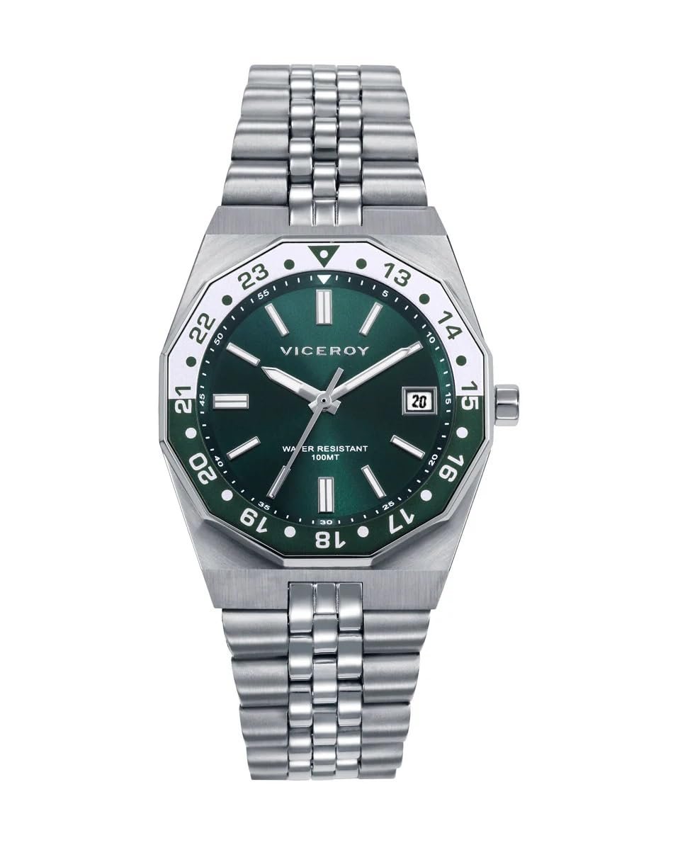 Жіночий годинник Viceroy Heat 42452-67, зелений, нержавіюча сталь, фото №1 Жіночий годинник Viceroy Heat 42452-67, зелений, нержавіюча сталь, фото №1