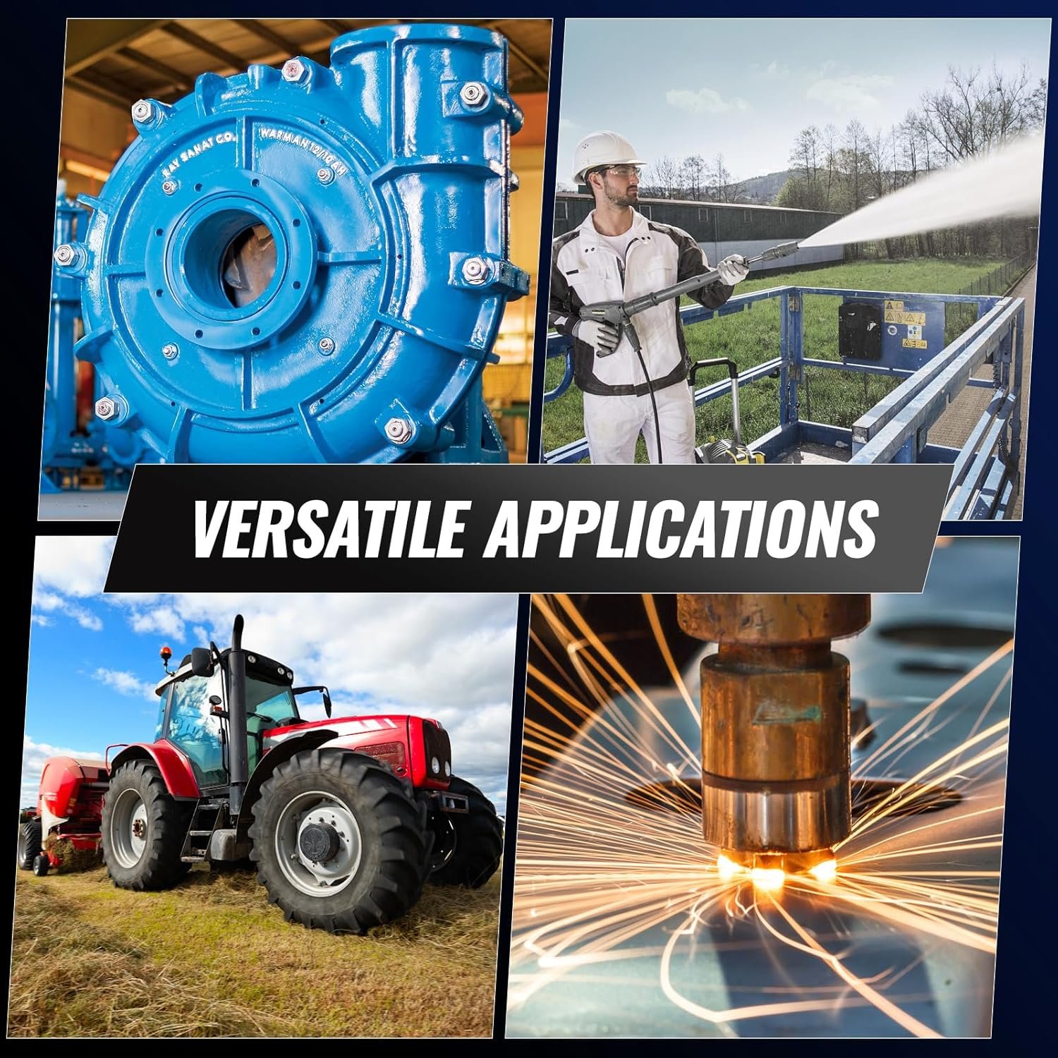 Електродвигун Vevor Y2-90L-2-1.5kW-B3 / Black/Silver, фото №6