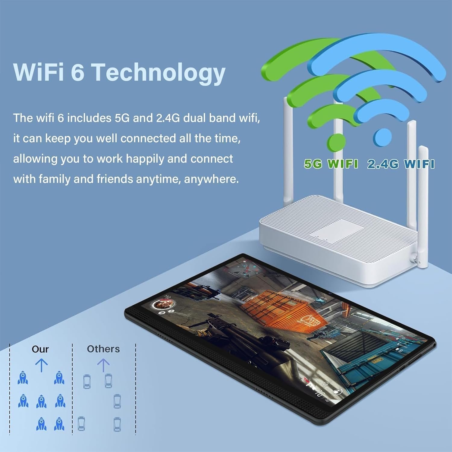 Планшет 12" Full HD GOTOWOD M4 (4+12)/128ГБ 5G 1-SIM 8 ядер Android 14 7200 mAh Серый, фото №5 Планшет 12" Full HD GOTOWOD M4 (4+12)/128ГБ 5G 1-SIM 8 ядер Android 14 7200 mAh Серый, фото №5