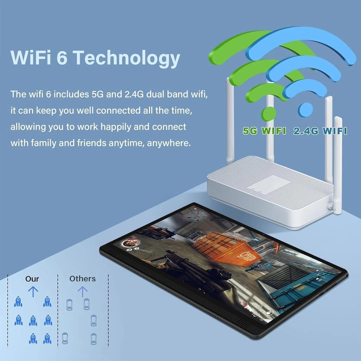 Планшет 12" Full HD GOTOWOD M4 (4+12)/128ГБ 5G 1-SIM 8 ядер Android 14 7200 mAh Серый, фото №5 Планшет 12" Full HD GOTOWOD M4 (4+12)/128ГБ 5G 1-SIM 8 ядер Android 14 7200 mAh Серый, фото №5