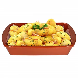 Форма для запікання MamboCat 1 L 28.5 x 19 x 5.5 см глиняна глазурована коричнева - Фото 1