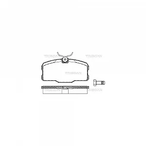 Комплект тормозных колодок, дисковый тормоз TRISCAN 8110 23035 передний мост для MERCEDES-BENZ - Фото 1