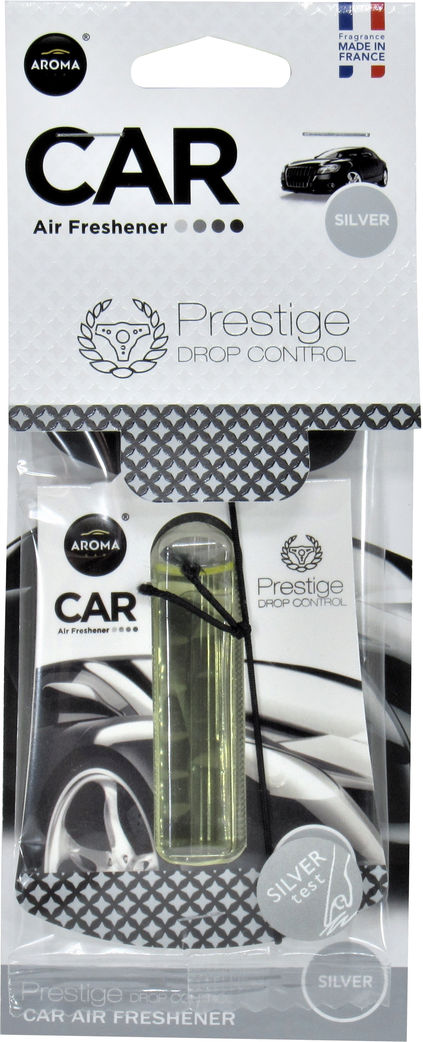 Ароматизатор Aroma Car Prestige Drop Control Silver рідкий картка 5мл 83206, фото №1