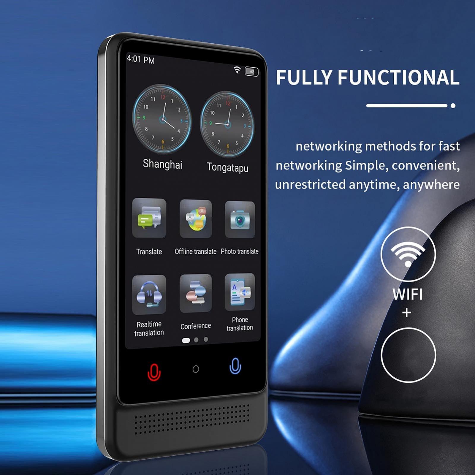 Перекладач AI 2025, 3-дюймовий сенсорний екран, Двосторонній голосовий у реальному часі, фото №2 Перекладач AI 2025, 3-дюймовий сенсорний екран, Двосторонній голосовий у реальному часі, фото №2