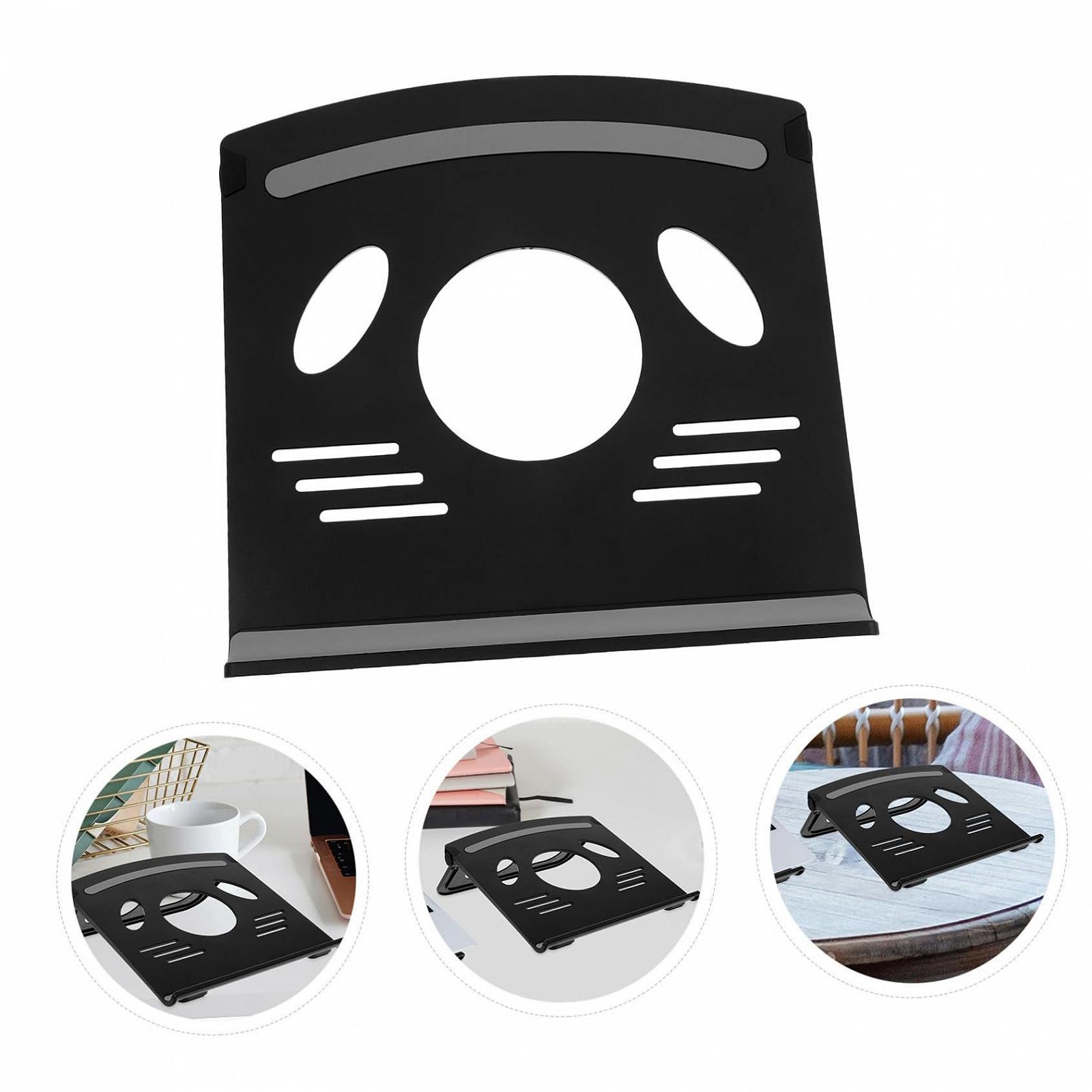 Складная подставка для ноутбука из ABS и силикона Регулируемая по высоте подставка для ноутбука для стола и путешествий Нескользящая Легкая и компактная Совместима с планшетами, фото №3