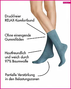 Шкарпетки Hudson Relax Cotton SOD Жіночі, Непрозорі, 35/38 synthetic.ua - Фото 1