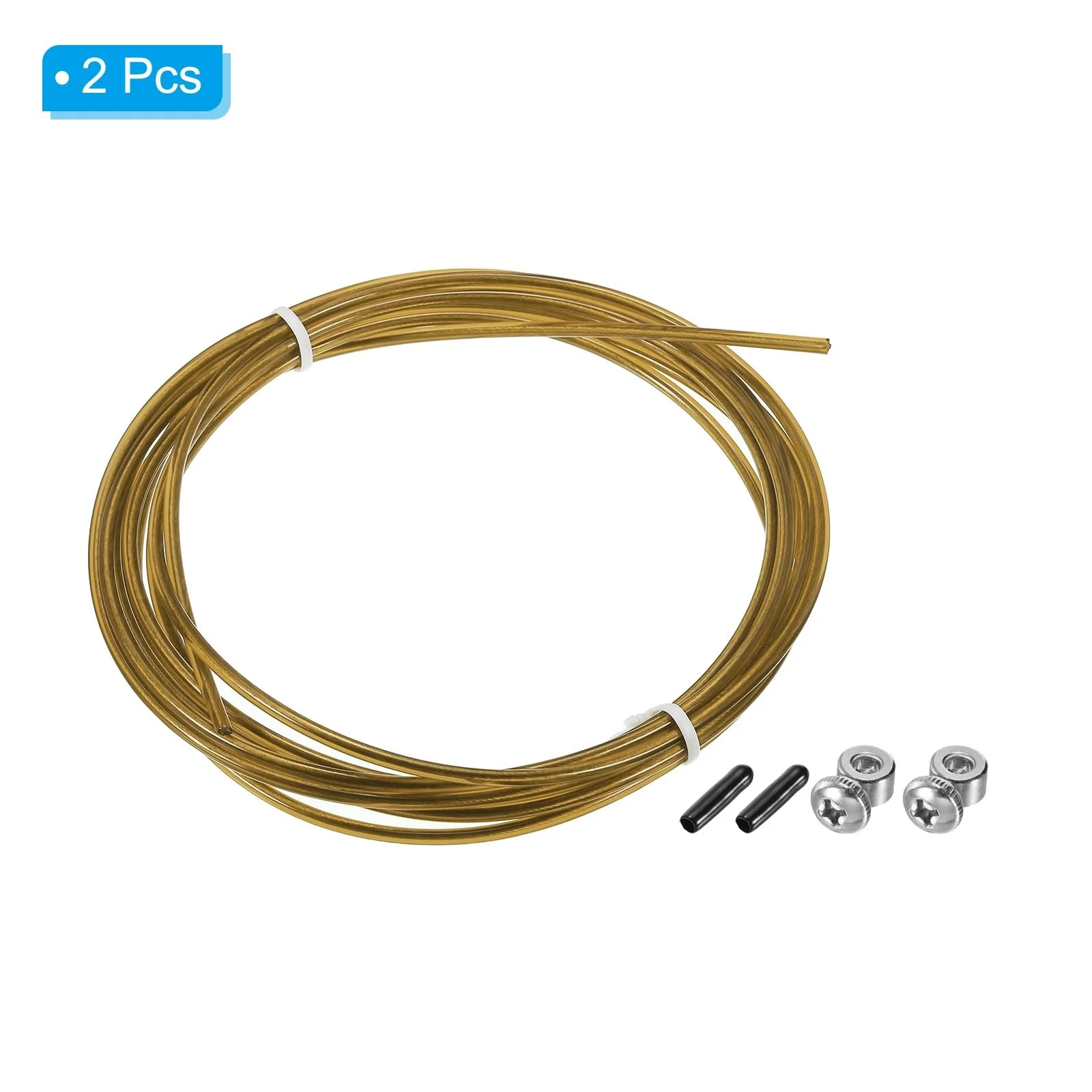 Змінний трос для швидкісної скакалки PATIKIL 3 м Gold 2 шт., фото №3 Змінний трос для швидкісної скакалки PATIKIL 3 м Gold 2 шт., фото №3